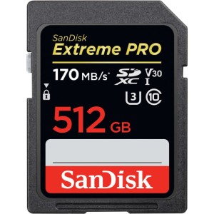 Karta pamięci Sandisk Extreme Pro SDXC 512GB 170/90 MB/s V30 UHS-I U3