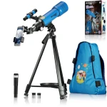 Teleskop dla dzieci Bresser Junior AR 70/400 AZ niebieski plecak