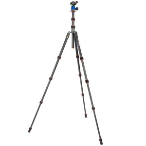 Statyw 3 Legged Thing Punks Brian Gray & Blue, włókna węglowe, 5-sekcje, udźwig 14kg, głowica kulowa NEO