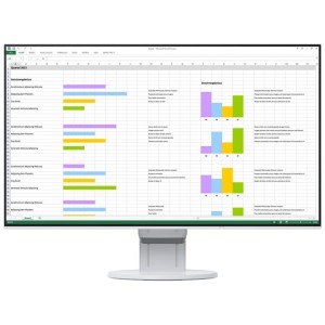 EIZO Monitor biurowy LCD 24" EV2451-WT, Wide (16:9), IPS, LED,FlexStand 4 biały (1)