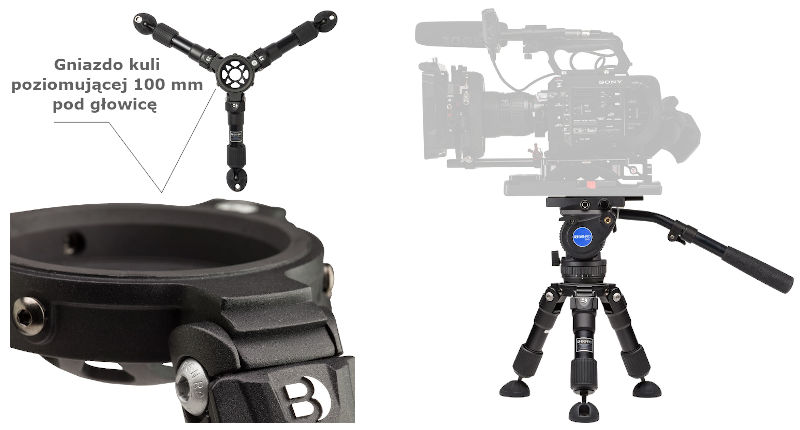 Benro statyw wideo Hi-Hat HH100AV