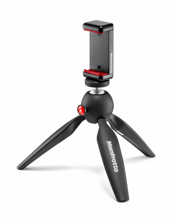 Statyw Manfrotto PIXI Smart Mini MTPIXI-B z klamrą do telefonu MCLAMP