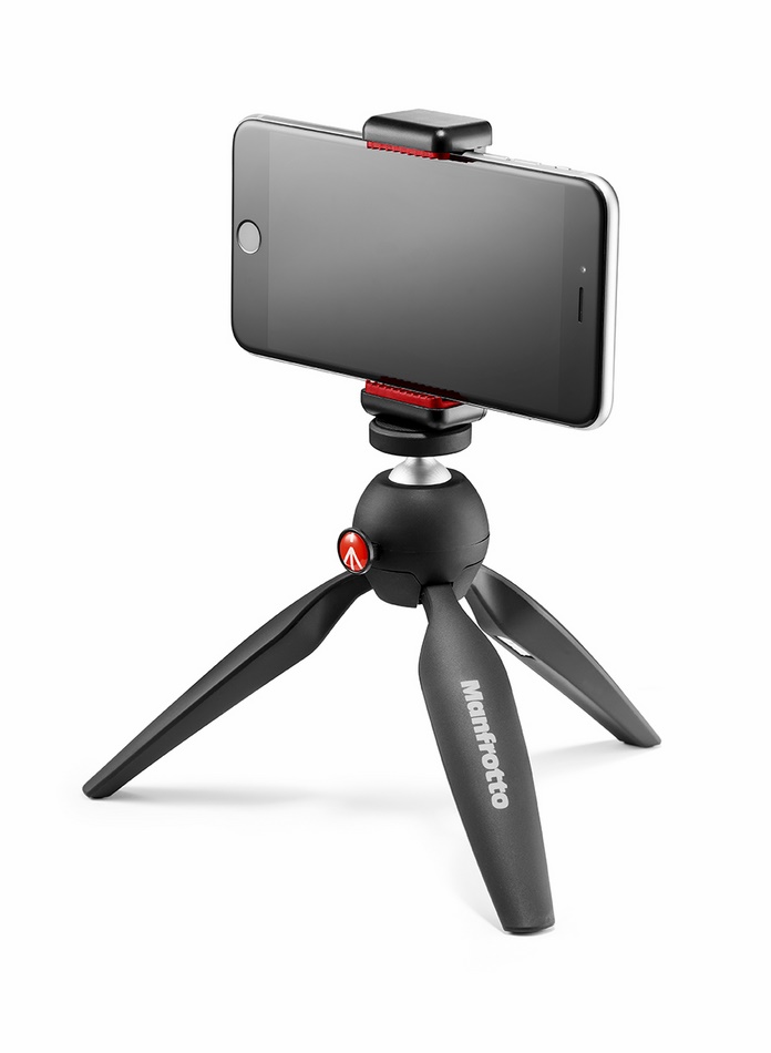 Statyw Manfrotto PIXI Smart Mini MTPIXI-B z klamrą do telefonu MCLAMP