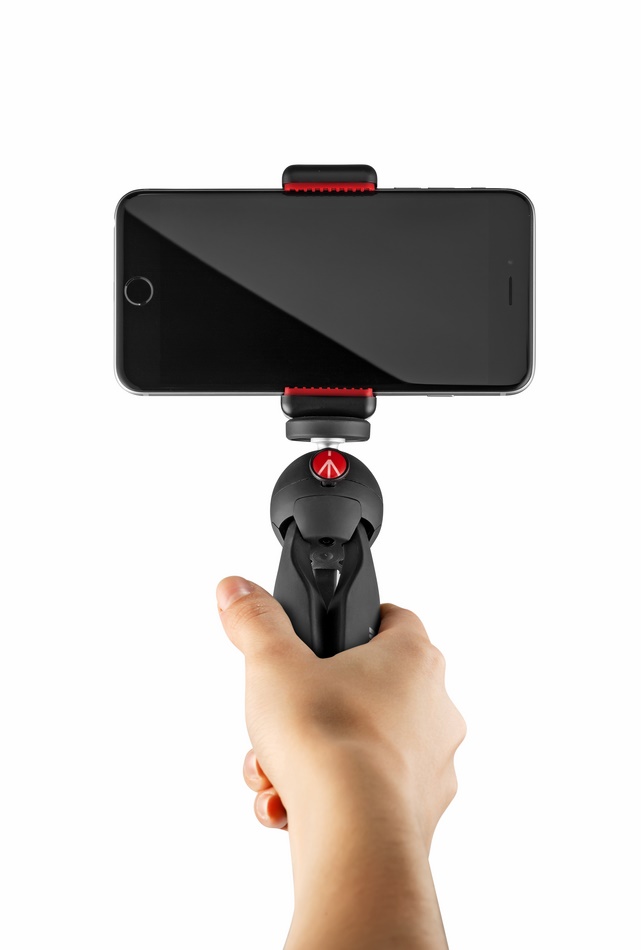 Statyw Manfrotto PIXI Smart Mini MTPIXI-B z klamrą do telefonu MCLAMP