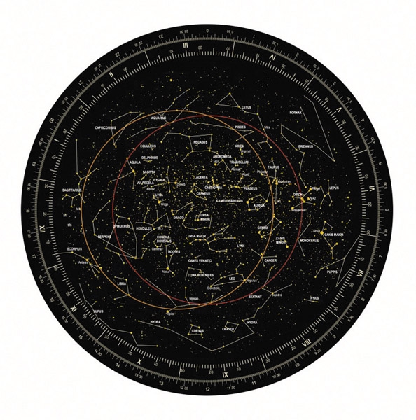 Teleskop Bresser 130/650 mm EQ3 - National Geographic - mapa nieba
