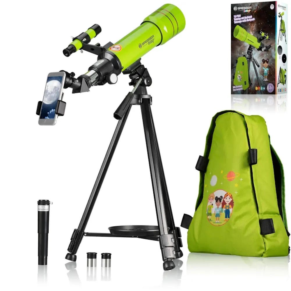 Zestaw Teleskop Bresser Junior AR 70/400 AZ zielony plecak