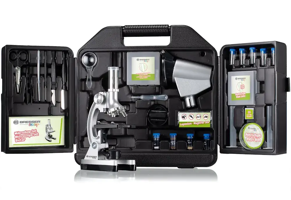 Mikroskop dla dzieci Bresser Junior Biotar 300x-1200x w walizce
