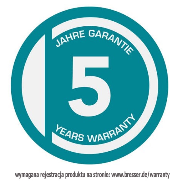 Logo 5 lat gwarancji Bresser