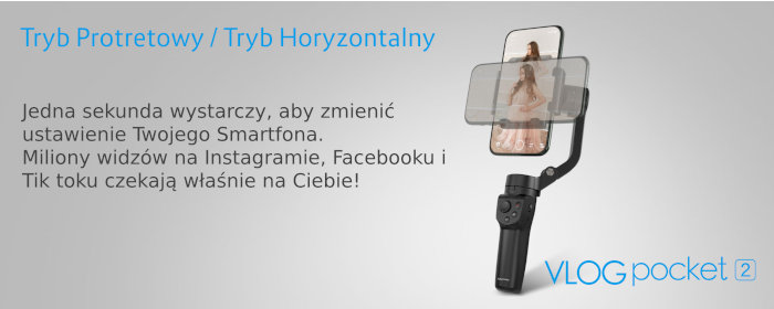 Gimbal do telefonu Feiyu Tech Vlog Pocket 2 czarny - sklep Warszawa