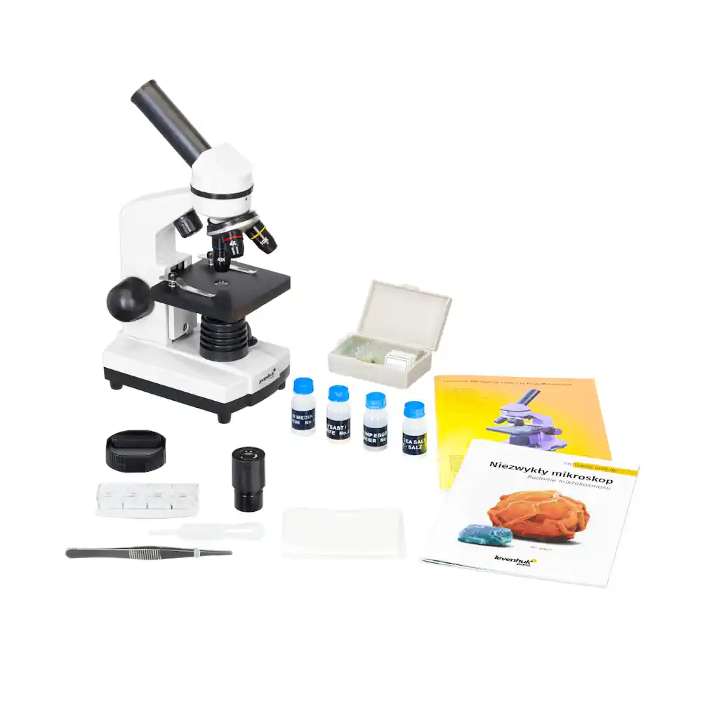 Mikroskop dla dziecka Levenhuk Rainbow 2L Moonstone 40x