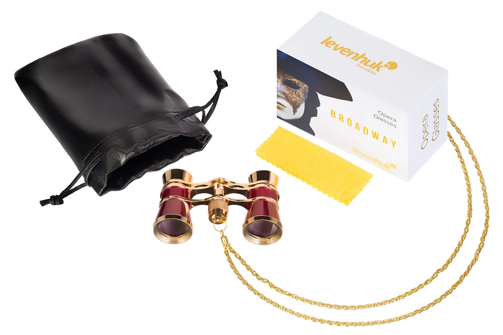 Lornetka do opery Levenhuk Broadway 325B Opera Glasses czerwony