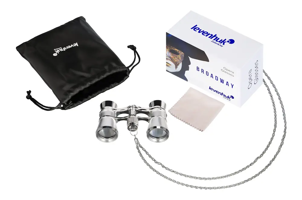 Lornetka do opery Levenhuk Broadway 325B Opera Glasses srebrny
