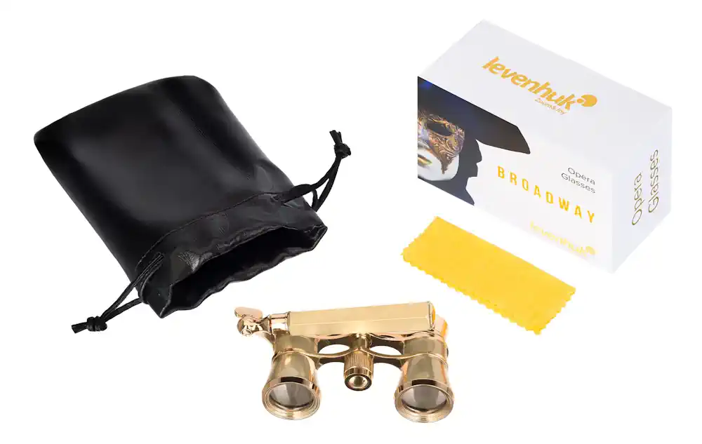 Lornetka do opery Levenhuk Broadway 325E Opera Glasses złoty