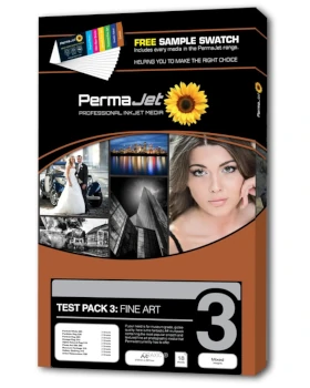 Zestaw testowy papierów Fine Art PermaJet do druku Test Pack 3