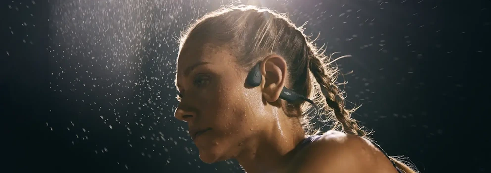 Słuchawki bezprzewodowe Shokz Open Run USB-C Black - odkryte ucho