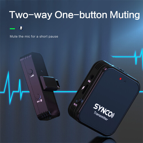 mikrofon bezprzewodowy synco g1l mute
