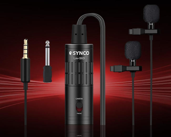 Synco S6D mikrofon krawatowy podwójny