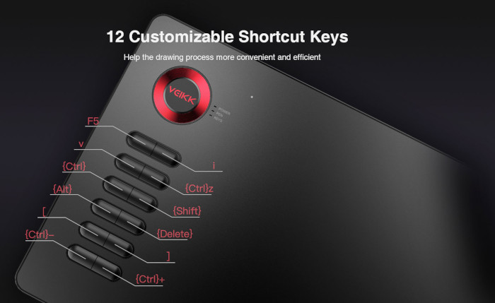 Tablet graficzny Veikk A15 - niebieski