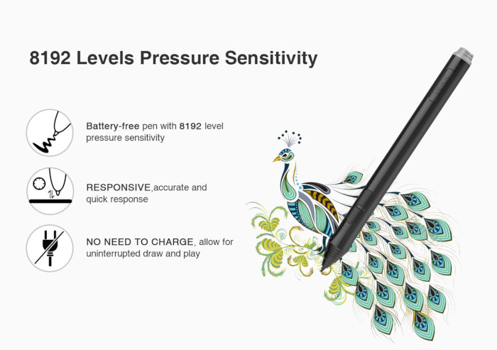Tablet graficzny Veikk A15 - niebieski