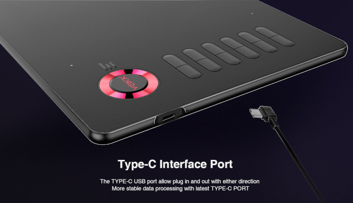 Tablet graficzny Veikk A15 - niebieski