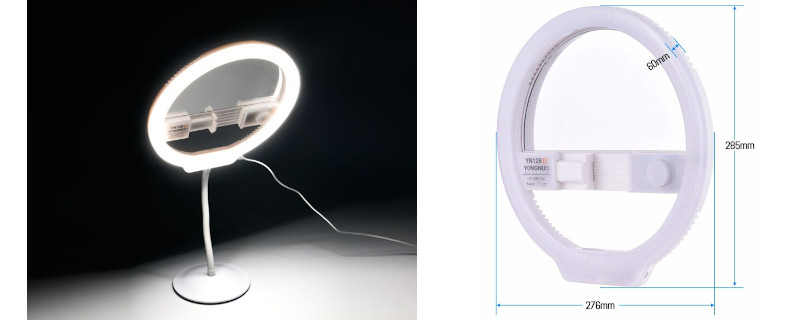 Lampa pierścieniowa LED Yongnuo YN128 II - WB (3200 K - 5500 K)