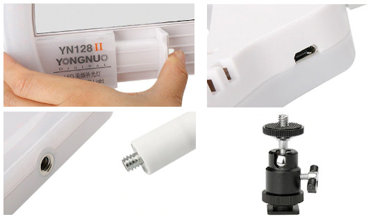 Lampa pierścieniowa LED Yongnuo YN128 II - WB (3200 K - 5500 K)