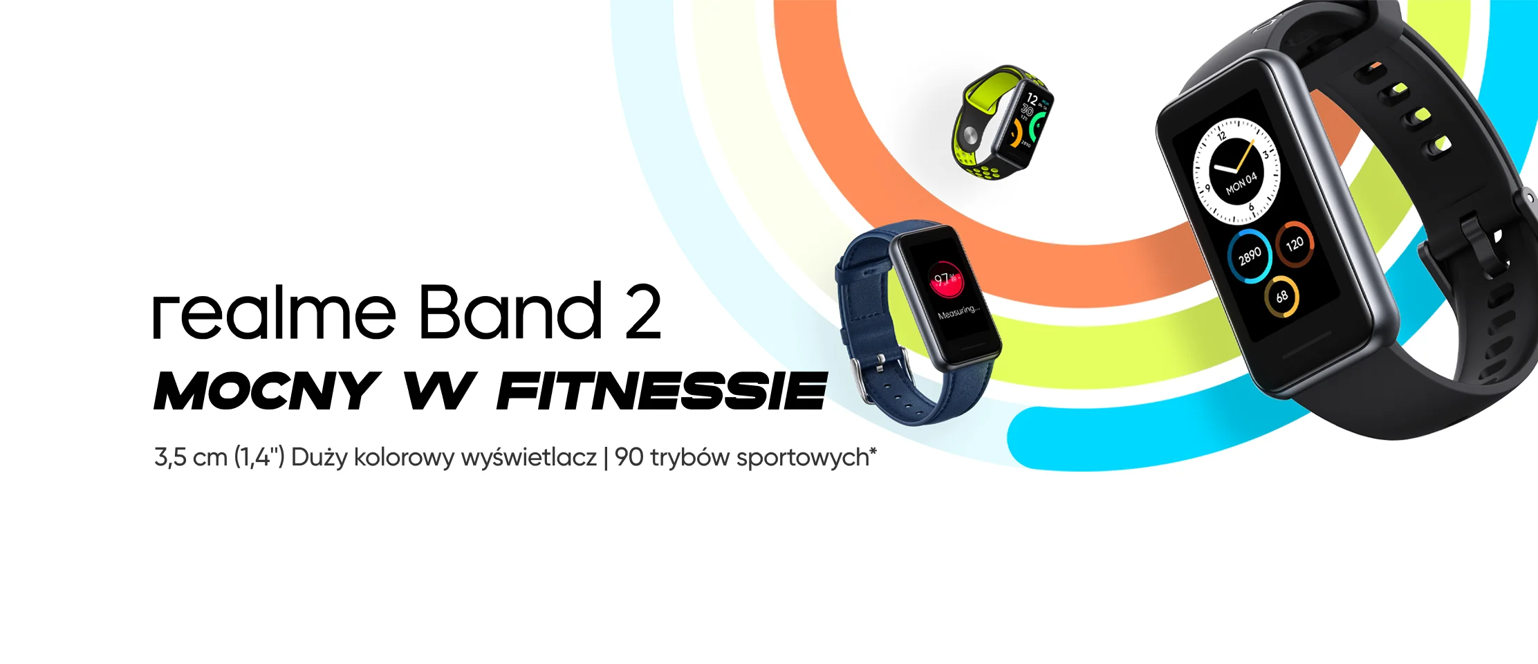 Opaska sportowa realme Band 2 Space Grey